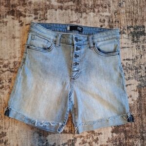 Kut from the Kloth High-Rise Button-Fly Jean Shorts. Sz. 8